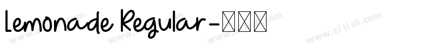 Lemonade Regular字体转换